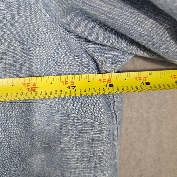 J. Crew Chambrey Cottage Puff Sleeve Ruffled Size Small Button up shirt - Picture 8 of 8